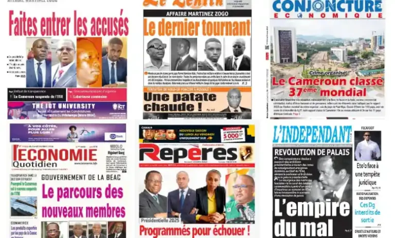 La revue de presse camerounaise du lundi 04 mars 2024